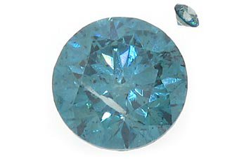 1 Carat Fancy Blue Brilliant Round Cut Diamond Loose Gem Stone SI1