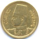 1938 GOLD 20 PIASTRES EGYPT, VERY SCARCE, AUNC++
