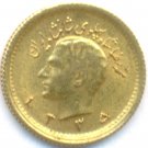1335 GOLD 1/4 PALAVI *SMALL TYPE* PERSIA, MINT STATE, SCARCE