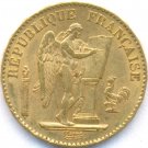 1877 GOLD 20 FRANCS *ANGEL* FRANCE, UNCIRCULATED