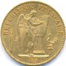1876 GOLD 20 FRANCS *ANGEL* FRANCE, UNCIRCULATED
