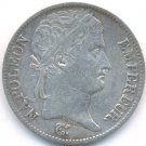 1813-D SILVER 5 FRANCS FRANCE, NAPOLEON EMPEROR, SCARCE