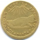 1838-IJ GOLD 2 ESCUDO CHILE, VERY SCARCE, 3449 MINTED ONLY