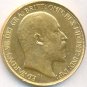 1902 GOLD 5 POUNDS GREAT BRITAIN, VERY RARE, AUNC++