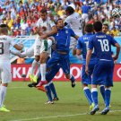 058 -  8 X 6 Photo - Football - FIFA World Cup 2014 - Italy V Uruguay Diego Godin Scores