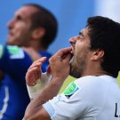 059 -  8 X 6 Photo - Football - FIFA World Cup 2014 - Italy V Uruguay Luis Suarez