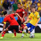 079 - 8 X 6 Photo - Football - FIFA World Cup 2014 - Brazil V Mexico Oscar