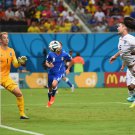 086 - 8 X 6 Photo - Football - FIFA World Cup 2014 - England V Italy Mario Balotelli Scores