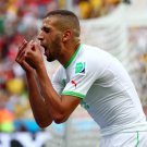 098 - 8 X 6 Photo - Football - FIFA World Cup 2014 - Algeria V South Korea - Slimani Celebrates
