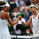 016 - 8 X 6 Photo - Tennis - Wimbledon Championship 2014 - Day 2 - Eugenie Bouchard & Hantuchova