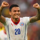WC 0151 - 8 X 6 Photo - Football - FIFA World Cup 2014 - Spain V Chile - Charles Aranguiz Celebrates