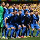 WC 0234 - 8 X 6 Photo - Football - FIFA World Cup 2014 - Colombia V Greece - Greece Line Up