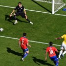WC 0423 -  8 X 6 Photo - Football - FIFA World Cup 2014 - Brazil V Chile Hulk Disallowed Goal