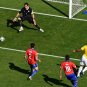 WC 0423 -  8 X 6 Photo - Football - FIFA World Cup 2014 - Brazil V Chile Hulk Disallowed Goal