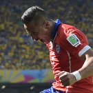 WC 0436 -  8 X 6 Photo - Football - FIFA World Cup 2014 - Brazil V Chile Alexis Sanchez