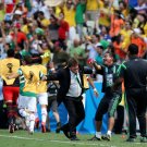 460 - 8 X 6 Photo - Football - FIFA World Cup - Holland V Mexico Miguel Herrera Goal Celebration