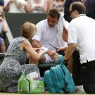 104 - 8 X 6 Photo - Tennis - Wimbledon Championship 2014 - Day 9 - Stan Wawrinka Injury