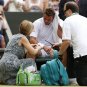 104 - 8 X 6 Photo - Tennis - Wimbledon Championship 2014 - Day 9 - Stan Wawrinka Injury