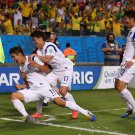 299 - 8 X 6 Photo - Football - FIFA World Cup 2014 - Russia V South Korea - Lee Keun Ho Celebrates