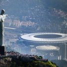 8 x 6 Photo - FIFA World Cup - Christ The Redeemer & Maracana Stadium - Rio De Janeiro