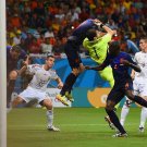 309 - 8 X 6 Photo - Football - FIFA World Cup 2014 - Spain V Holland - Stefan  De  Vrij  Goal