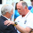 558 - 8 X 6 Photo - Football - FIFA World Cup 2014 - Brazil V Colombia - Pekerman And Scollari