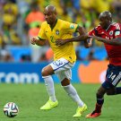 559 - 8 X 6 Photo - Football - FIFA World Cup 2014 - Brazil V Colombia - Maicon