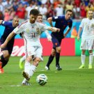 312 - 8 X 6 Photo - Football - FIFA World Cup 2014 - Spain V Holland - Xabi  Alonso  Scores  Penalty