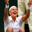 152 - 8 x 6 Photo - Tennis - Wimbledon Championship 2014 - Ladies Champion Petra Kvitova