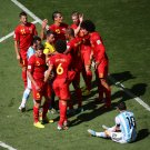 584 - 8 X 6 Photo - Football - FIFA World Cup 2014 - Argentina V Belgium - Belgian Players