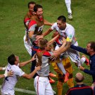 331 - 8 X 6 Photo - Football - FIFA World Cup 2014 - USA V Portugal - Clint Dempsey Celebration