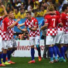 390 - 8 X 6 Photo - Football - FIFA World Cup 2014 - Brazil V Crotia - Croatia Celebrate Scoring