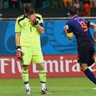 394 - 8 X 6 Photo - Football - FIFA World Cup 2014 - Spain V Holland - Robin Van Persie Celebrates