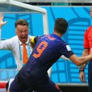 395 - 8 X 6 Photo - Football - FIFA World Cup 2014 - Spain V Holland - Robin Van Persie Celebrates