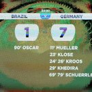 Brazil v Germany - 8 x 6 Photos - Set Of 8 - Scoreboard and all 7 German Goals