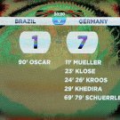 594 - 8 X 6 Photo - Footbal - FIFA World Cup - Brazil 1 Germany 7 Full Time Scoreboard