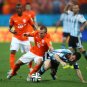 615 - 8 X 6 Photo - Footbal - FIFA World Cup - Argentina V Holland Jordy Clasie Lionel Messi