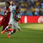 114 - 8 X 6 Photo - Football - FIFA World Cup 2014 - Argentina V Iran - Marcos Rojo & Masoud Shojaei