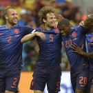 626 - 8 X 6 Photo - 2014 World Cup - 3rd Place Playoff - Brazil V Holland - Daley Blind