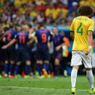 634 - 8 X 6 Photo - 2014 World Cup - 3rd Place Playoff - Brazil V Holland - David Luiz