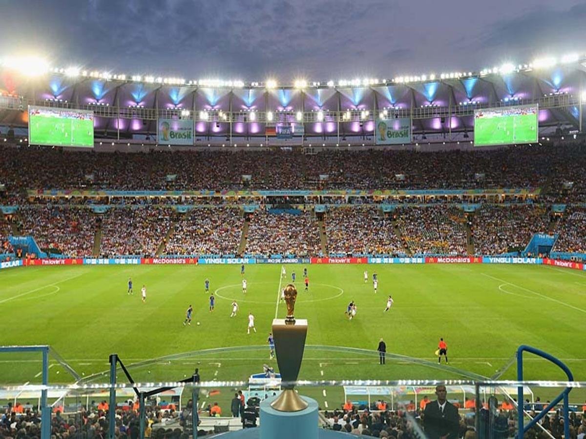 Финал какой стадион. Аргентина Германия финал 2014. Футбольный стадион Маракана ЧМ 2014.