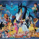 DISNEY CHARACTERS COLLAGE #1 CROSS STITCH PATTERN