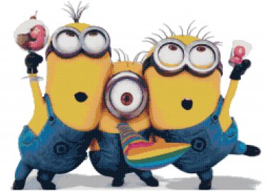 DESPICABLE ME MINIONS #2 CROSS STITCH PATTERN