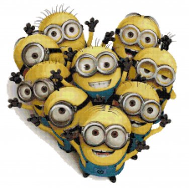 DESPICABLE ME MINIONS #4 CROSS STITCH PATTERN