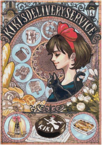 GHIBLI ANIME KIKI'S DELIVERY SERVICE CROSS STITCH PATTERN