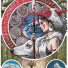 GHIBLI ANIME MONONOKE CROSS STITCH PATTERN