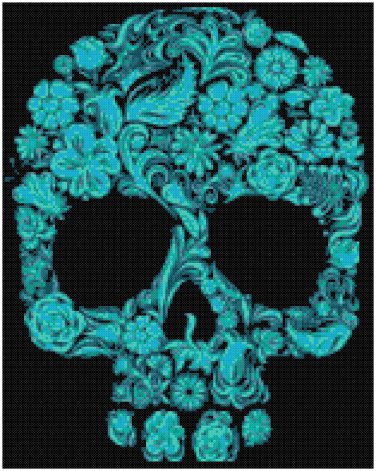 SUGAR SKULL #8 CROSS STITCH PATTERN