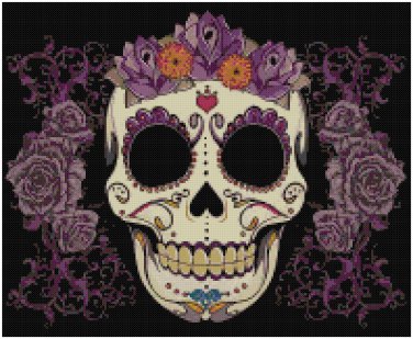 SUGAR SKULL #10 CROSS STITCH PATTERN