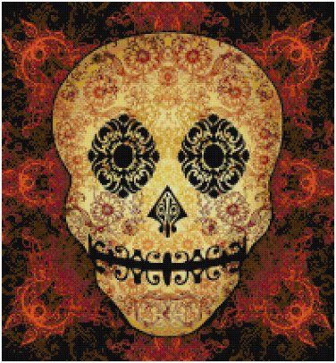 SUGAR SKULL #11 CROSS STITCH PATTERN