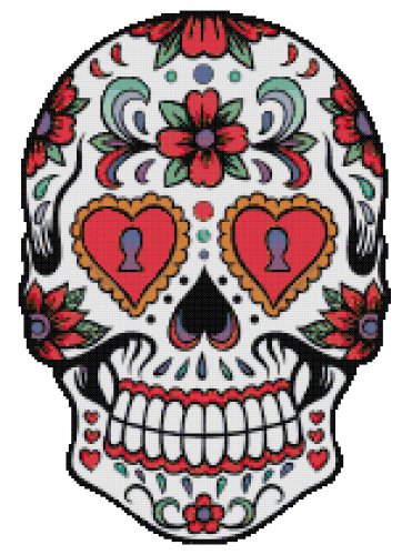 SUGAR SKULL #12 CROSS STITCH PATTERN